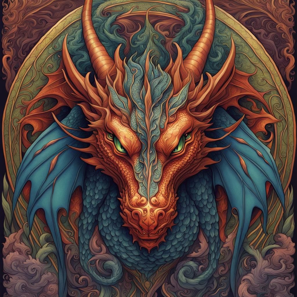 Dragon Head - AI Generated Artwork - NightCafe Creator