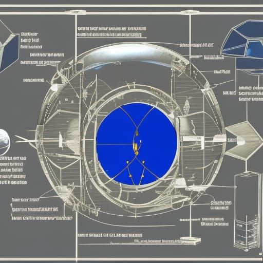 Blueprint of an Artificial AI Generated Artwork NightCafe