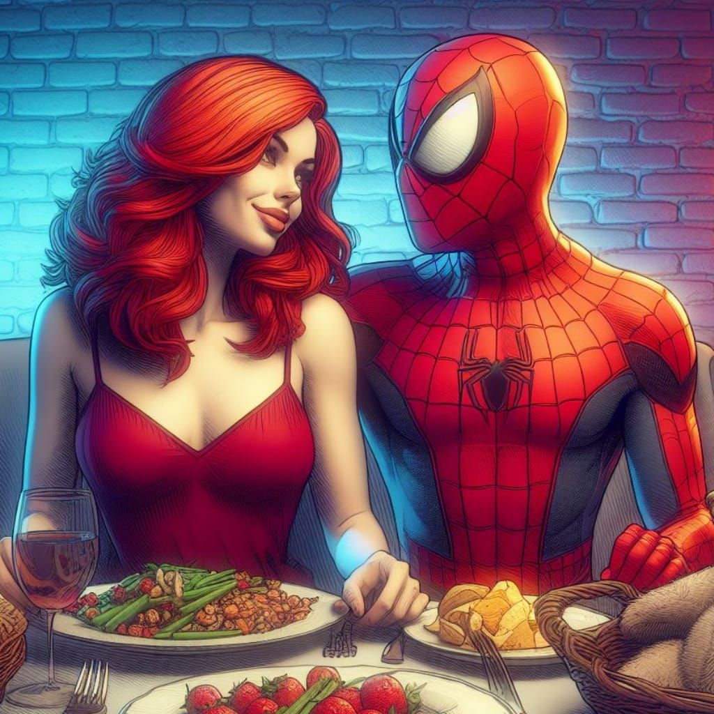 Spider-Man and Mary Jane