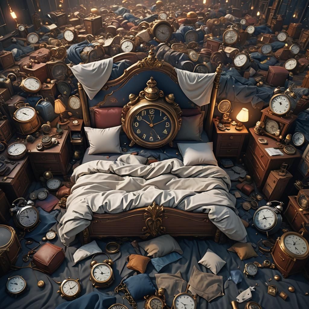 Screaming Bed with Alarms: Fantasy Concept Art