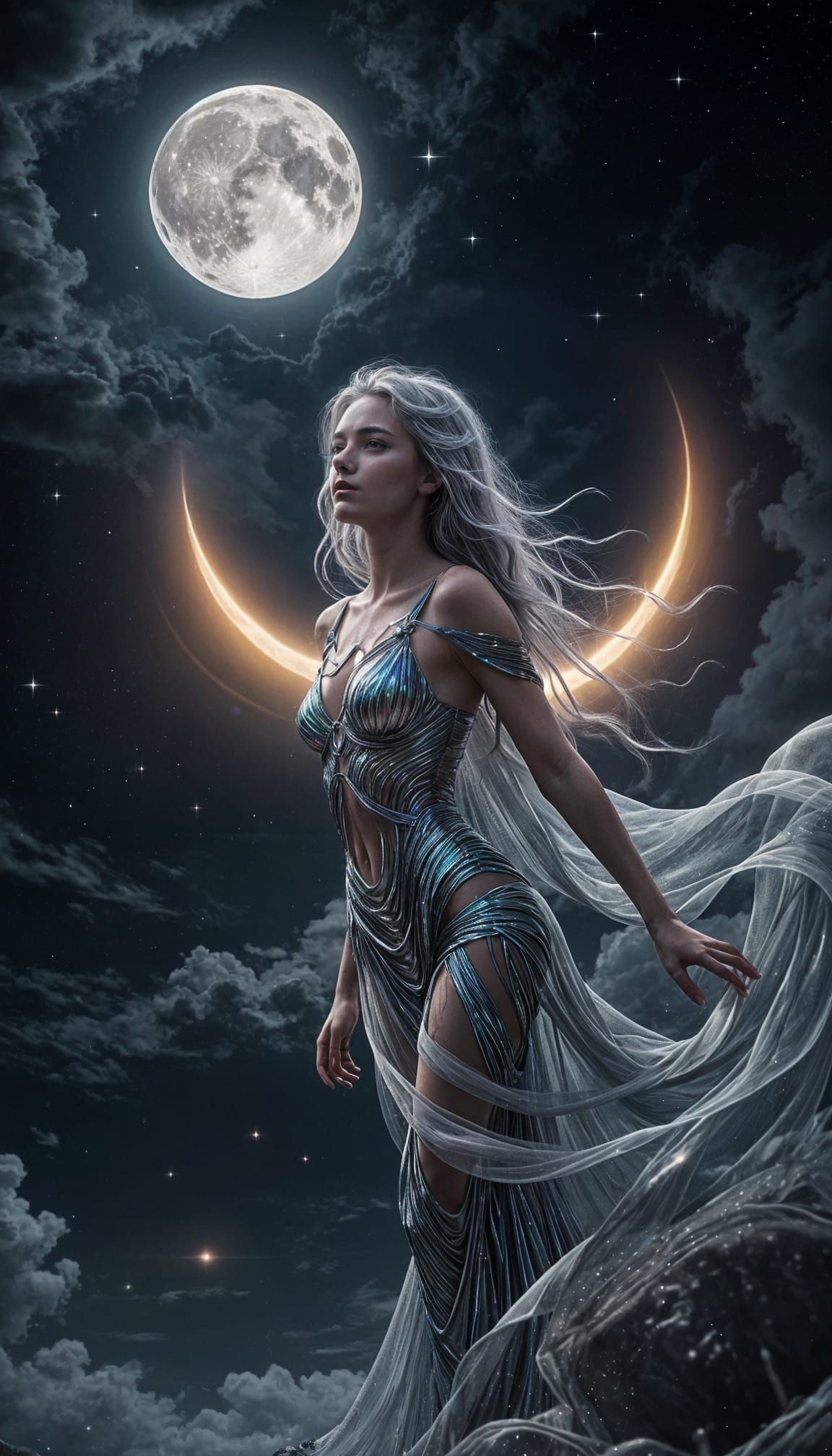 The Goddess of the Moon  by @IAD_88