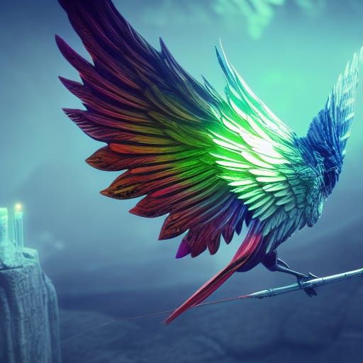Shiny - Wings - Bird - Color