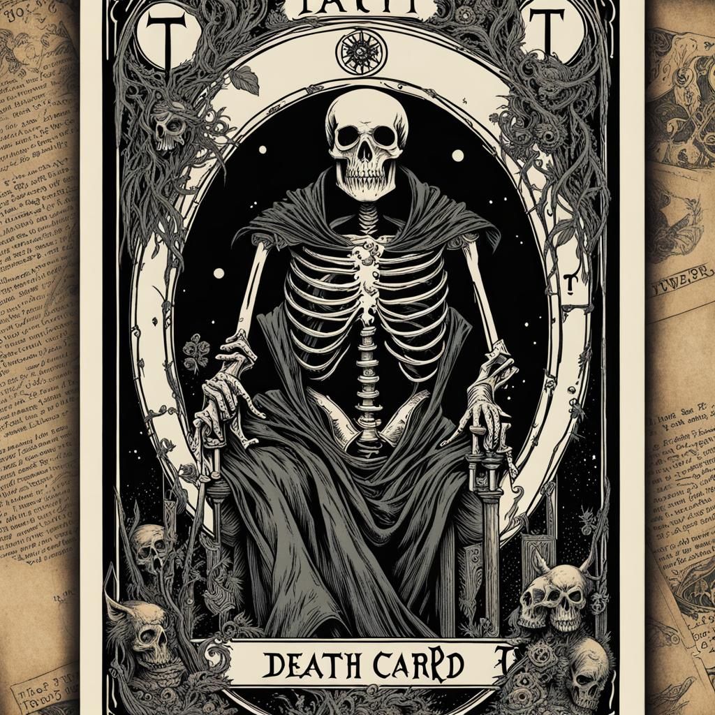 The Death card - AI Generated Artwork - NightCafe Creator