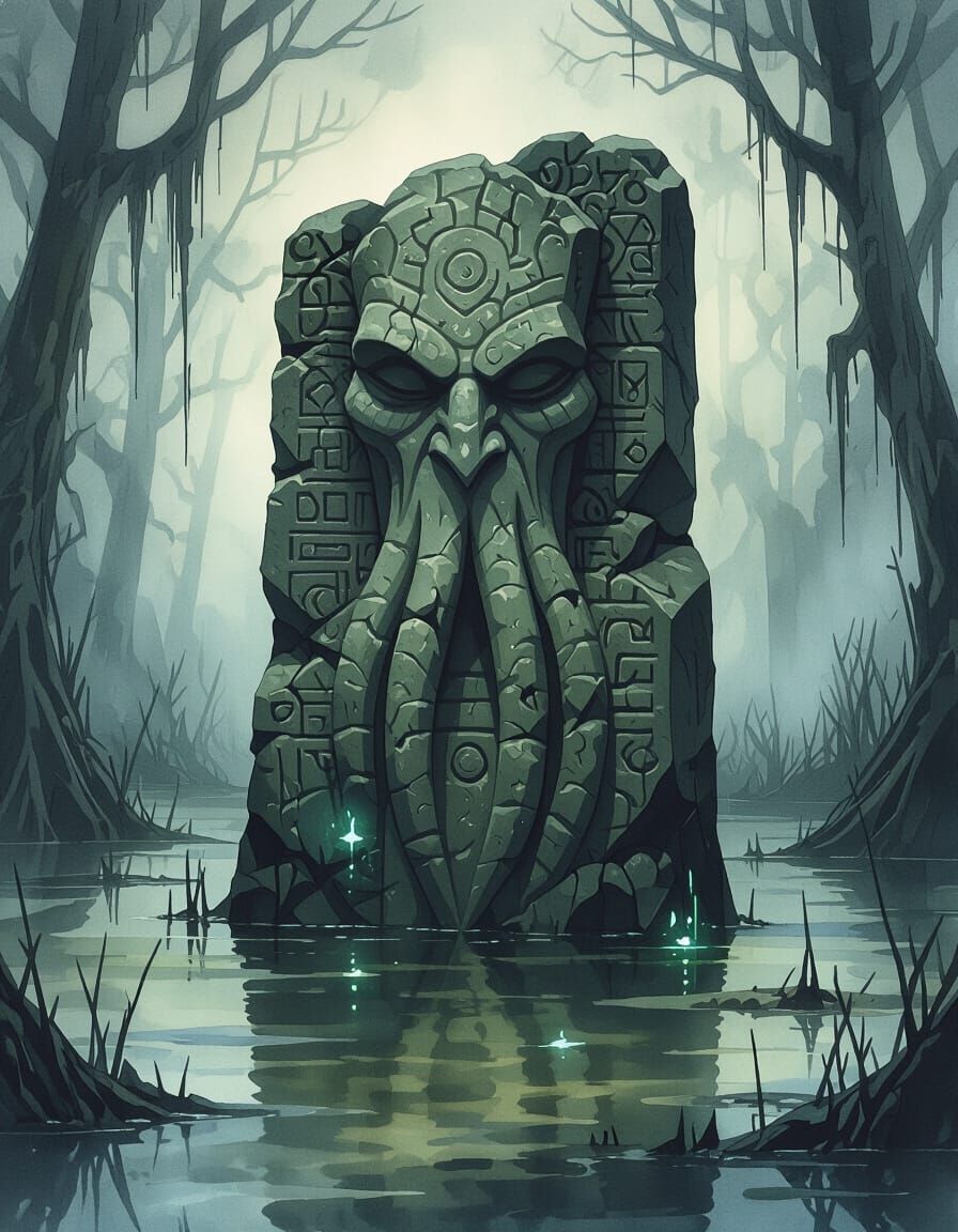 Ruins of an ancient offering place to Cthulhu