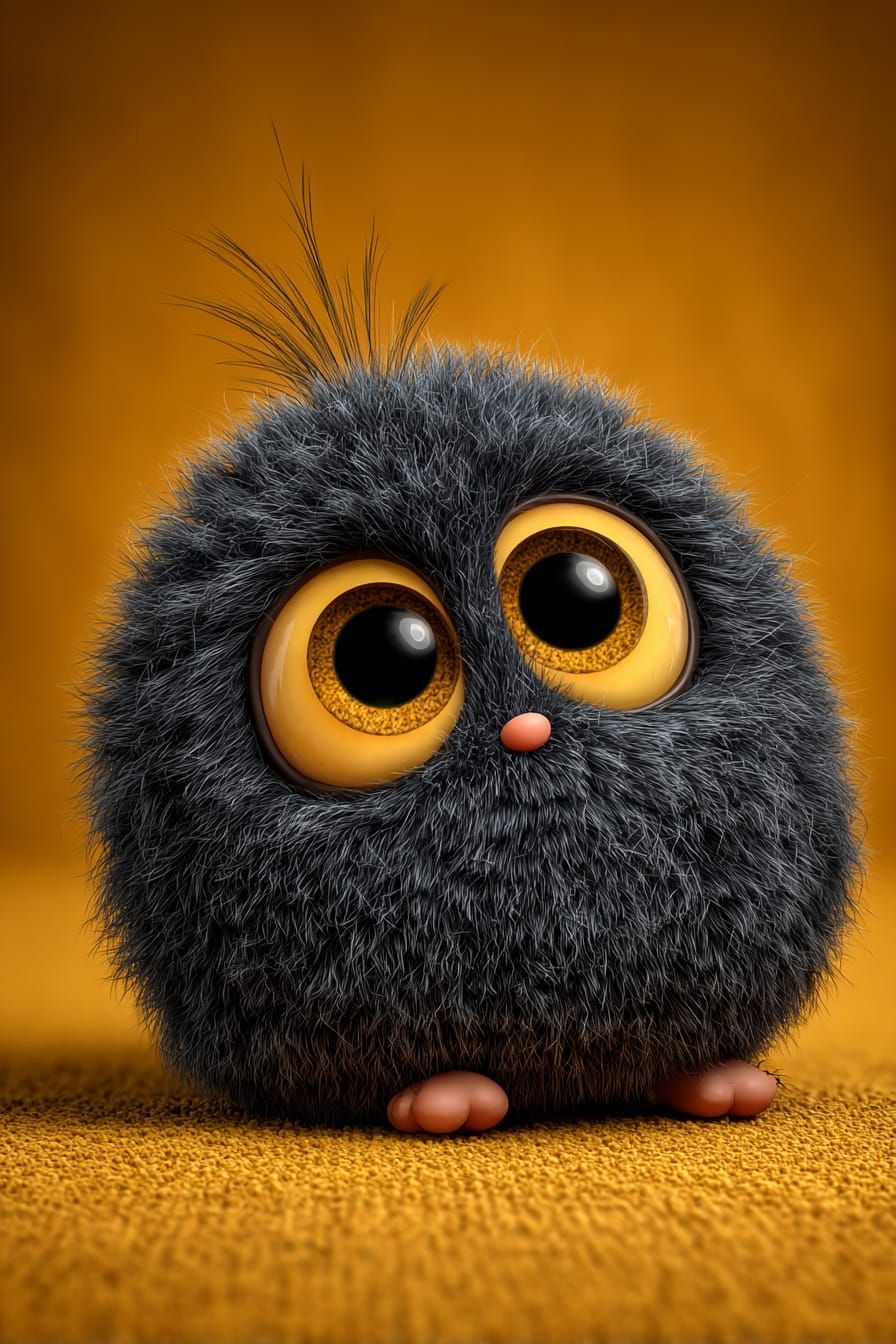 Adorable Fuzzy Orb Creature