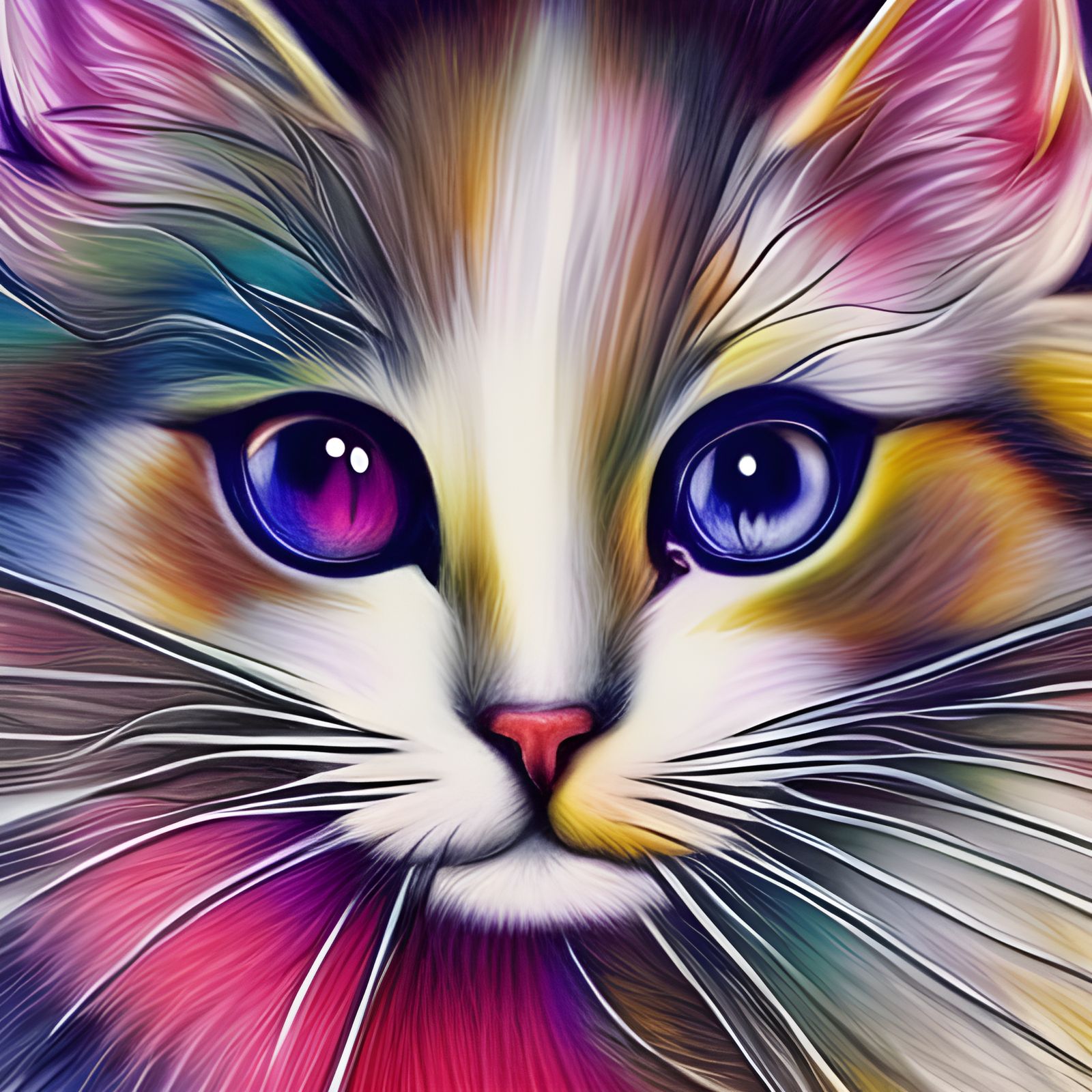 White Cat #3, Masterplayer - AI Generated Artwork - NightCafe Creator