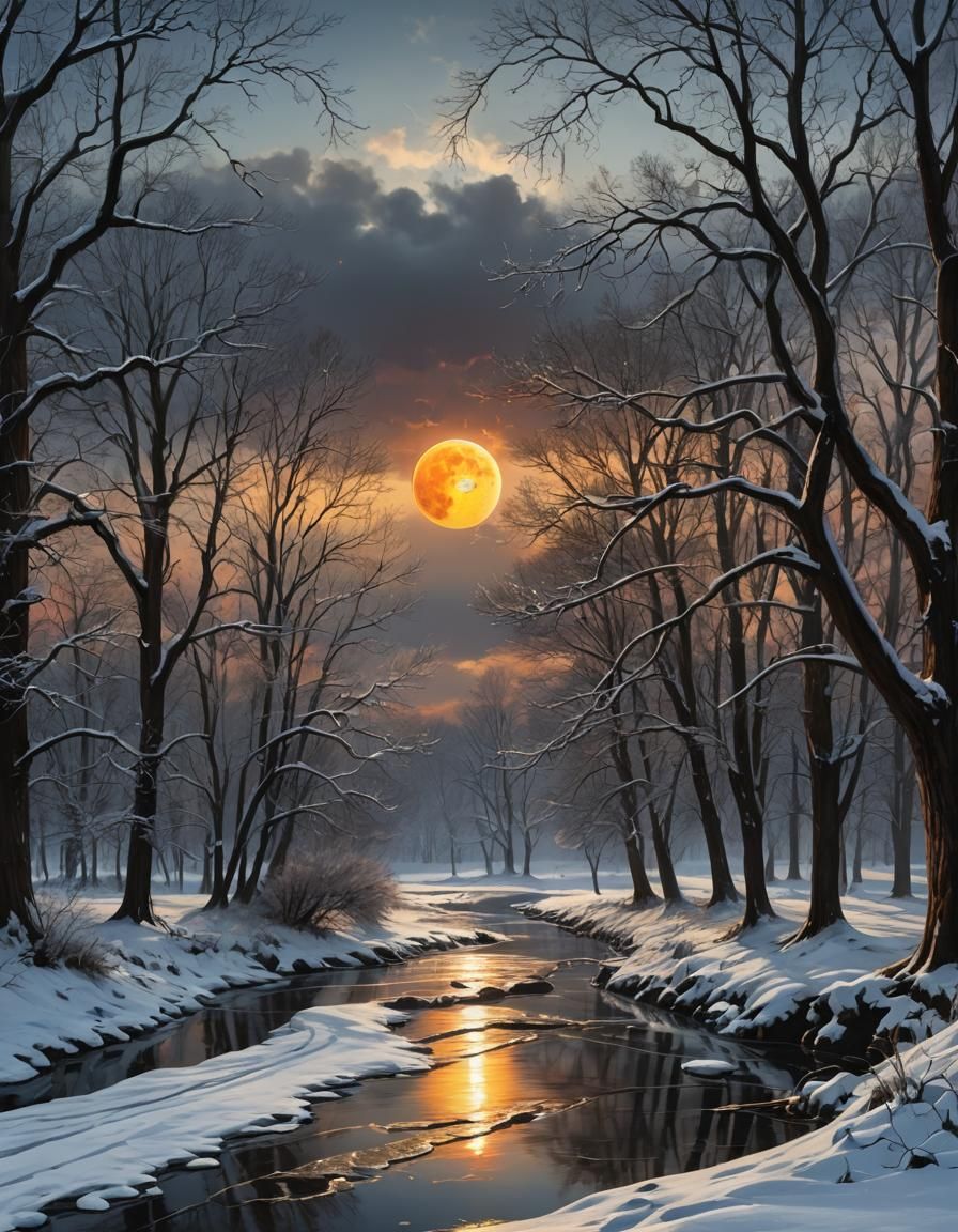 Eclipse of the sun, flowing weather,  windy day,  perfect co...