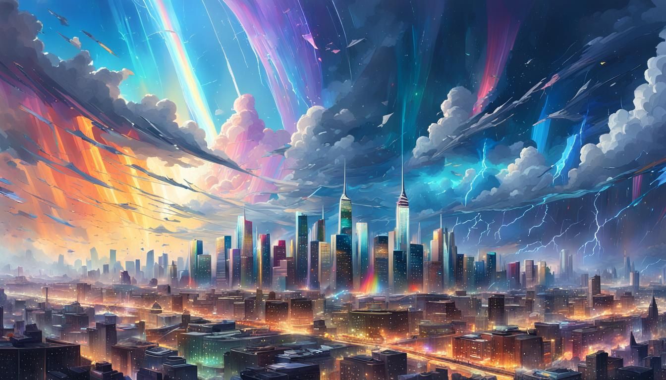 The Broken Mirror Sky
  by @Textured Color