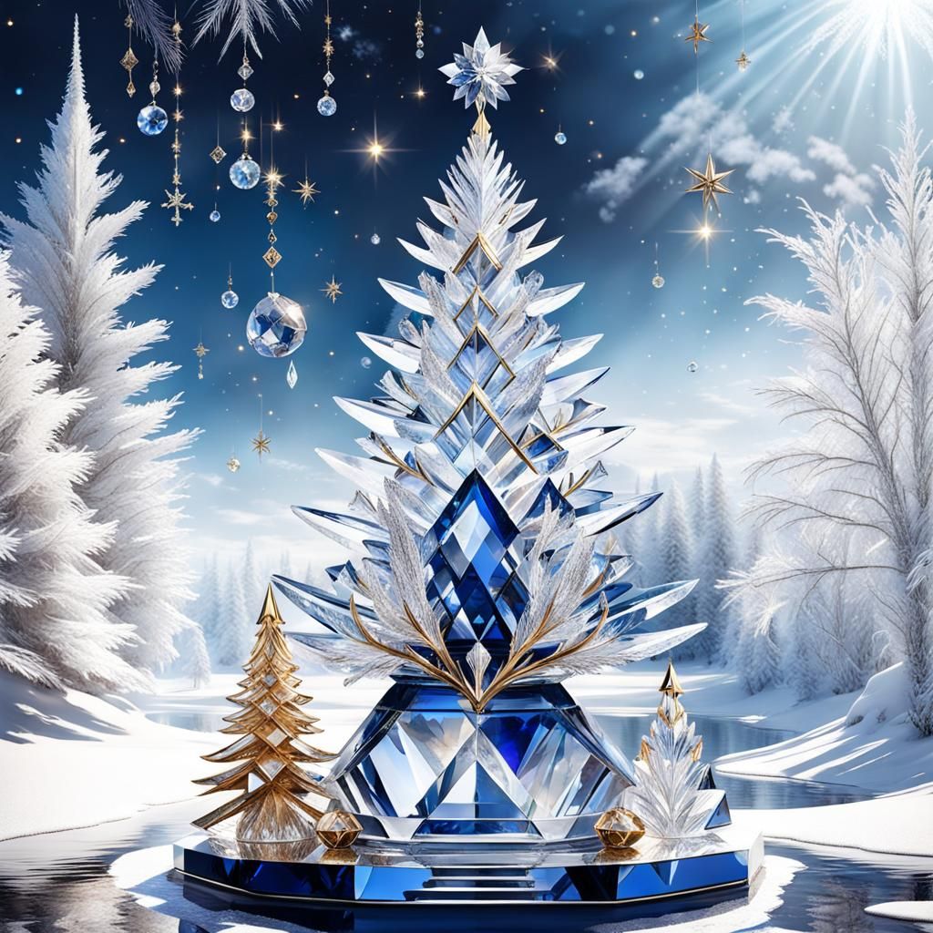 Glass Christmas Tree  by @Ultramine