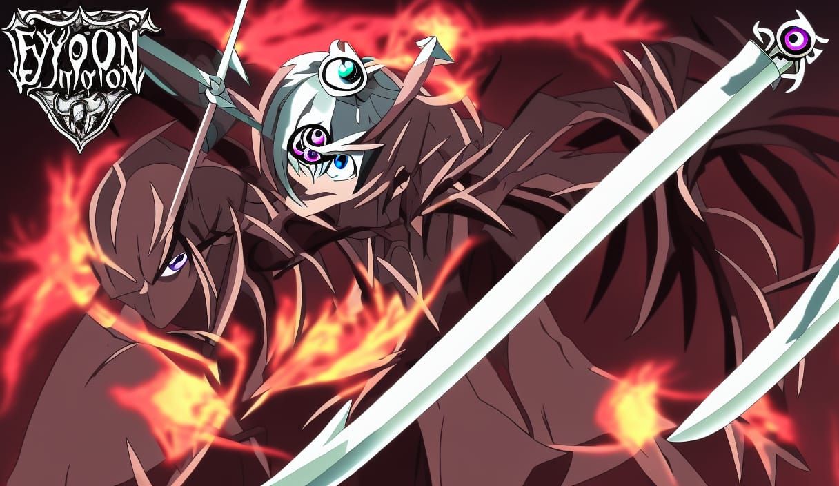 Eyeball Demon Sword Animelongeton - AI Generated Artwork - NightCafe