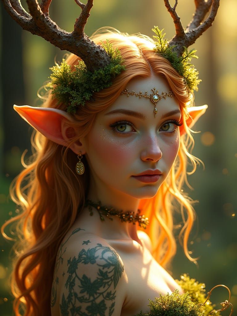 Running with the Deers at Dawn 