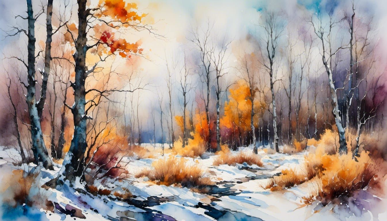 Desolate Winter Forest 