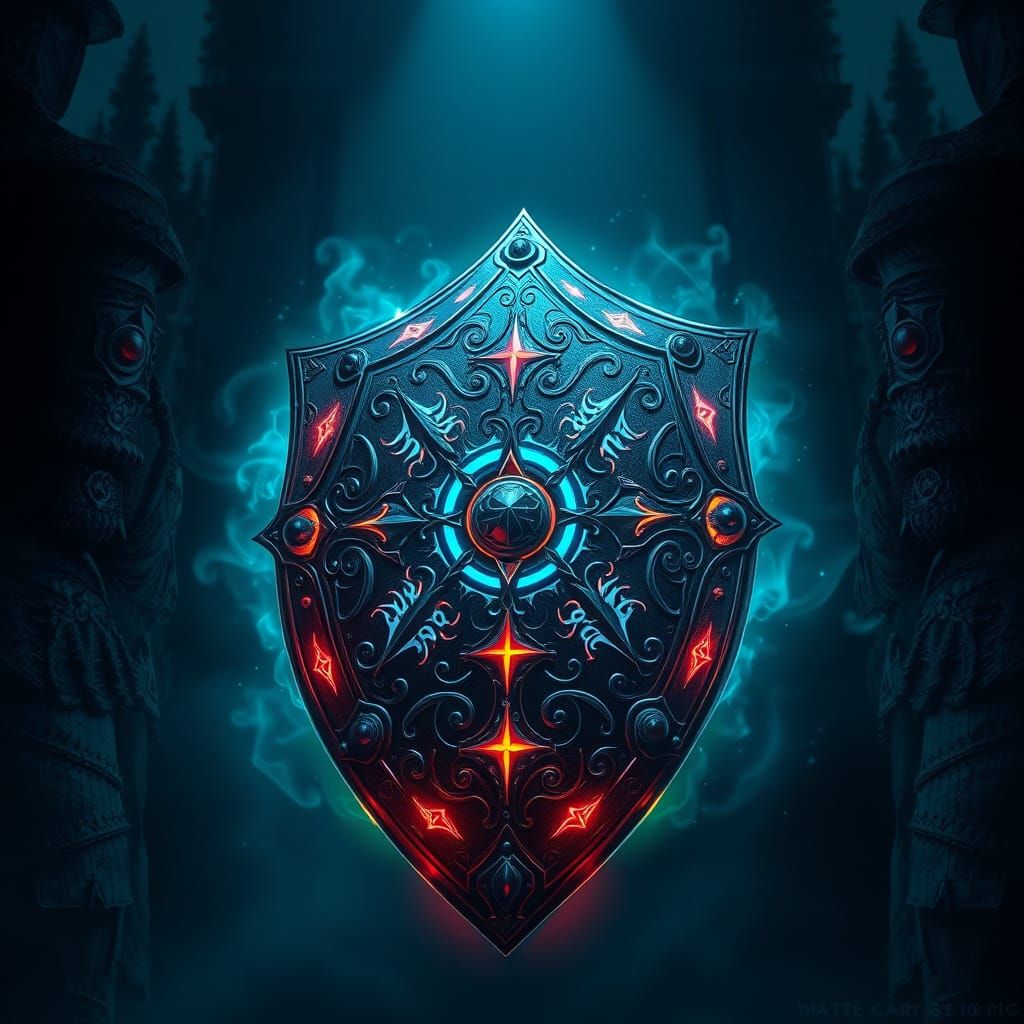 Fantasy knight's shield  by @dhee noerd