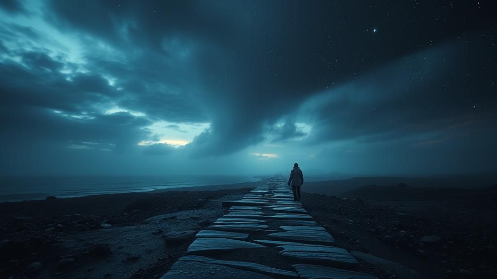The passage of solitude into infinity.