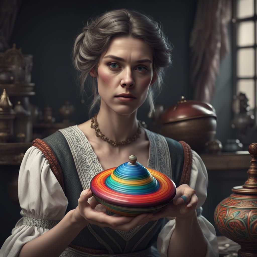 The young woman brought it home to observe it. She knew what a spinning