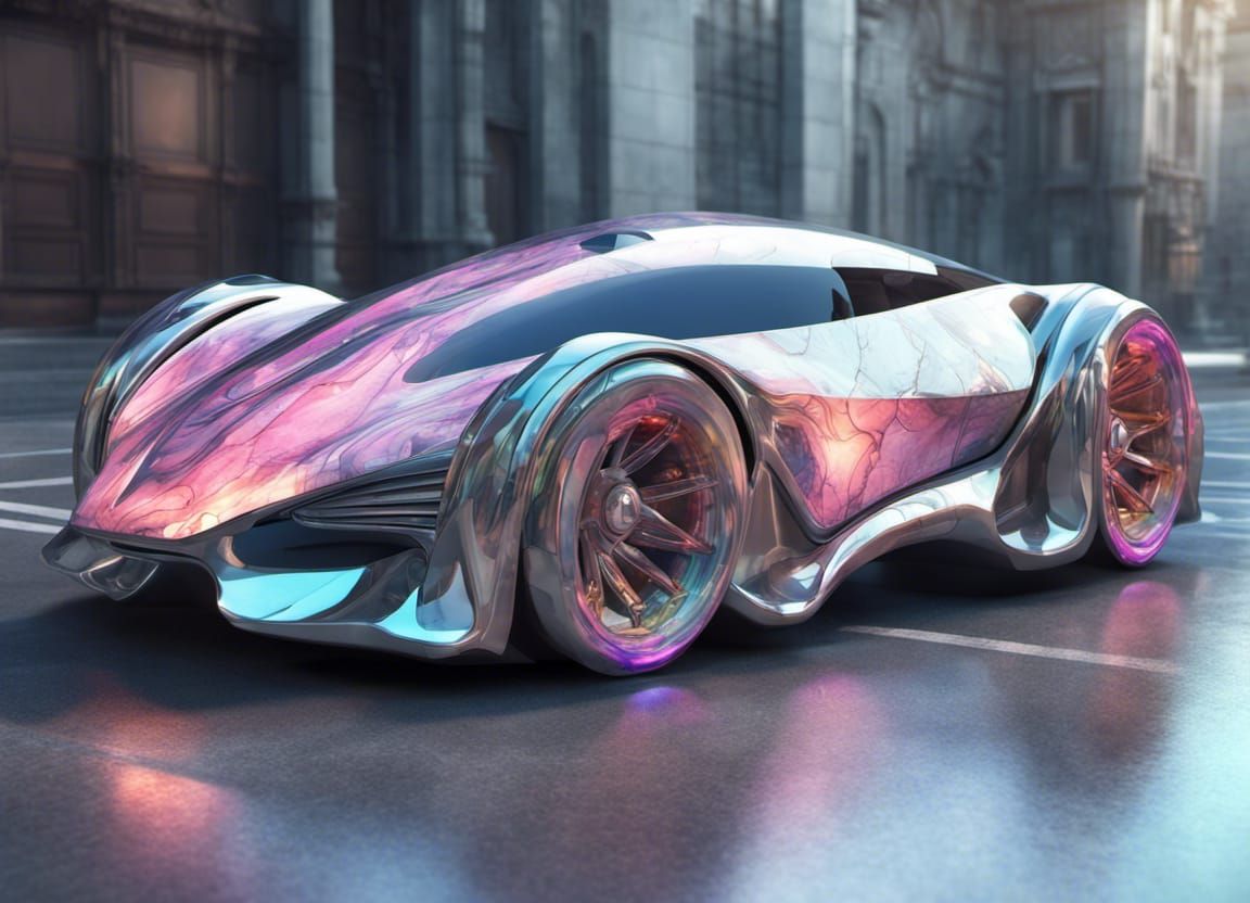 futuristic utopian car - AI Generated Artwork - NightCafe Creator