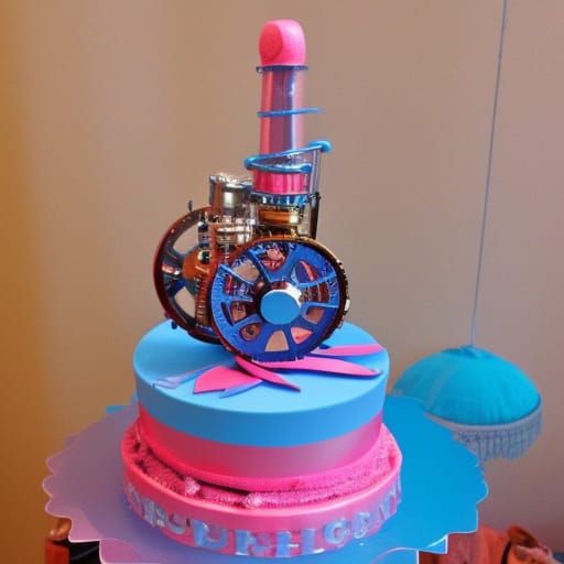 birthday party blue and pink