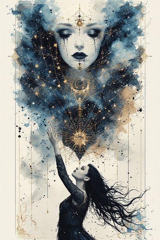 Watercolour fantasy illustration