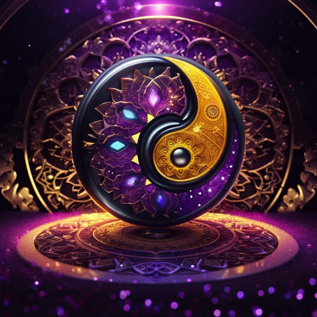 Yin-Yang Mandala!  by @In The Dream Realm