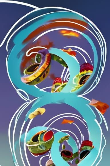 Spiralling Tacos Portal Snowglobe Raspberry Axis