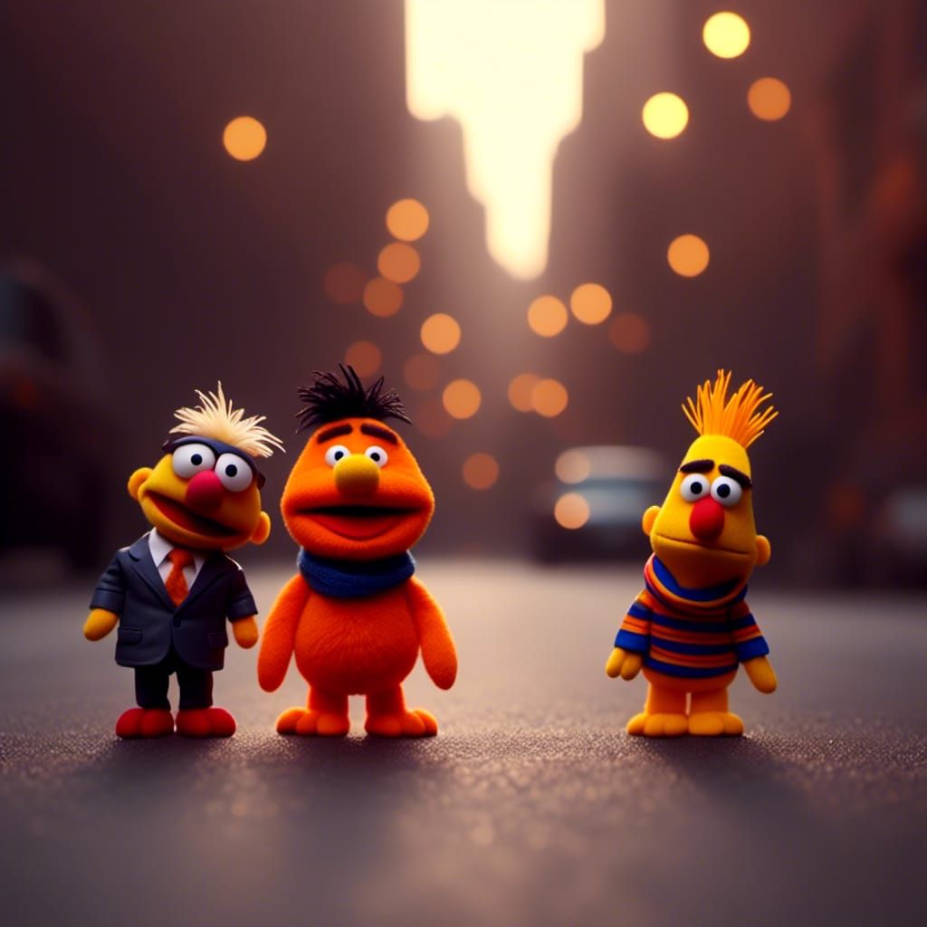 <lora:Kyoot:1.0> Bert and Ernie try to play God again and it...