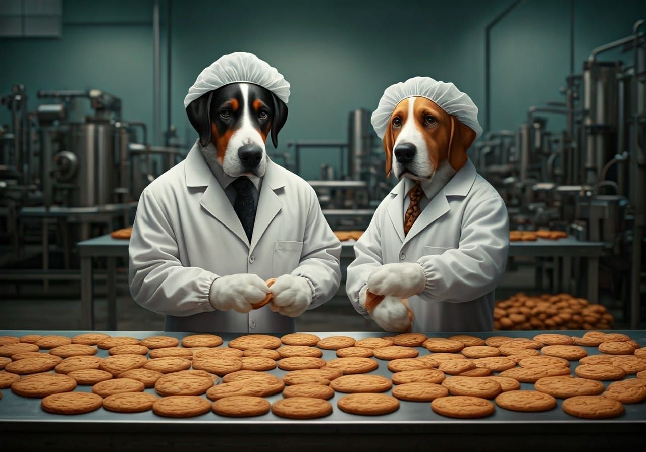 Cookie Factory Workers.   by @Phoebe
