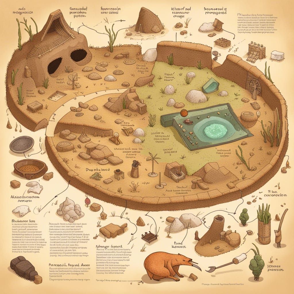 Archeological dig notes  by @Caroline