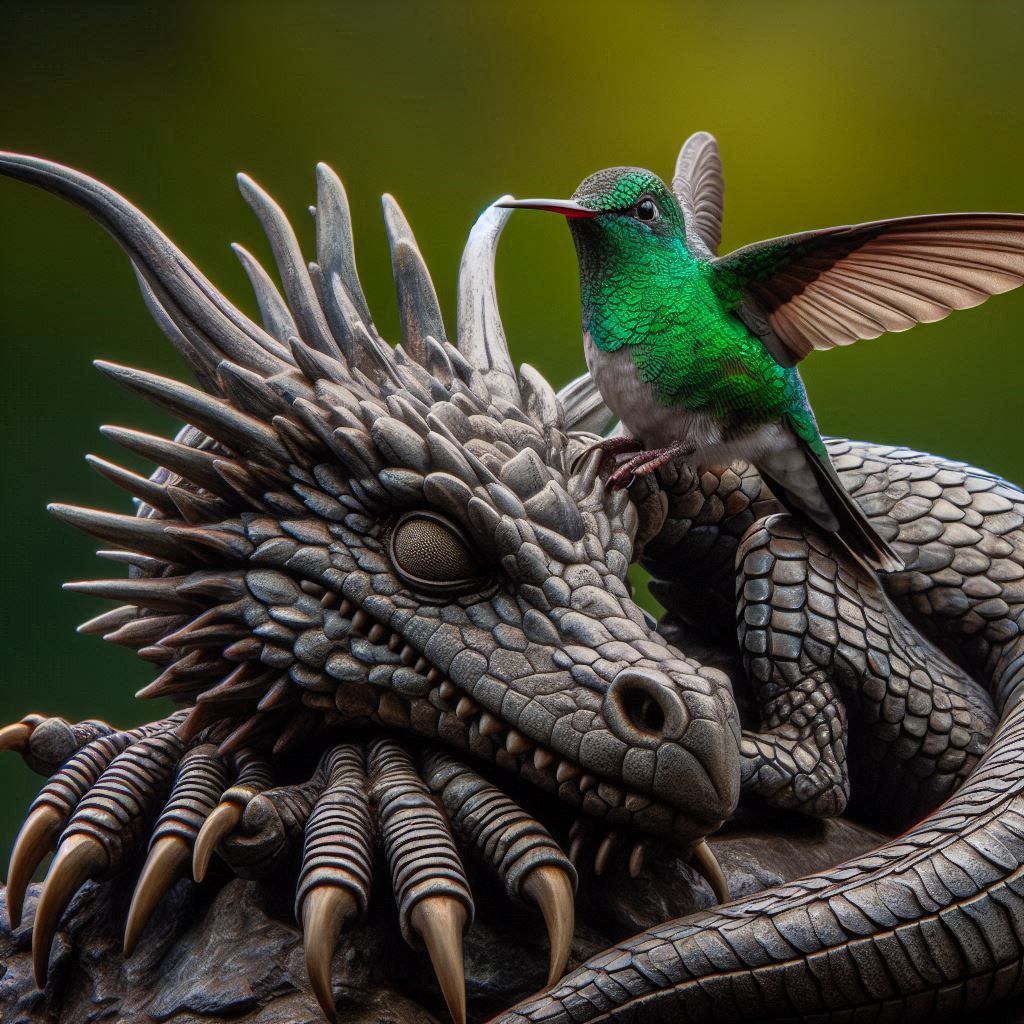 Hummingbird and the sleeping dragon
