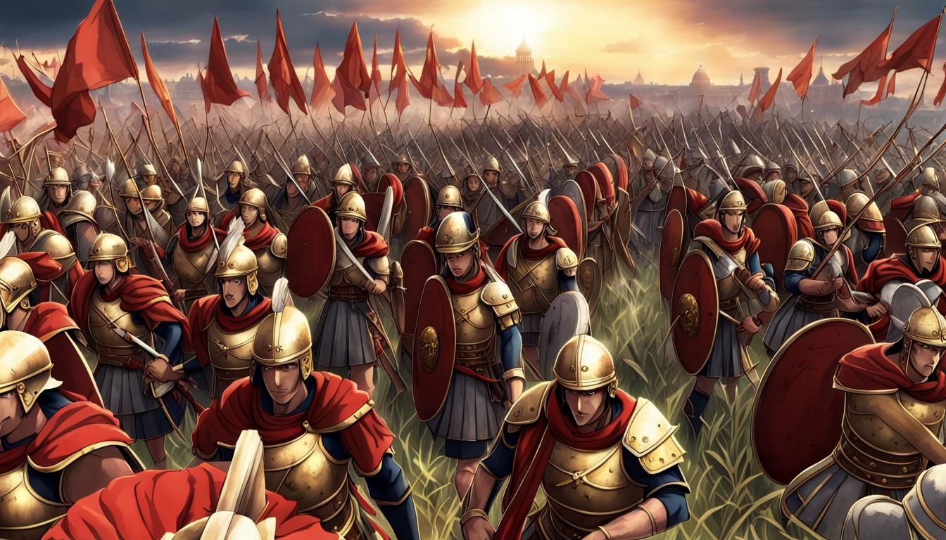 Rome Total War in full growth anime 8k resolution