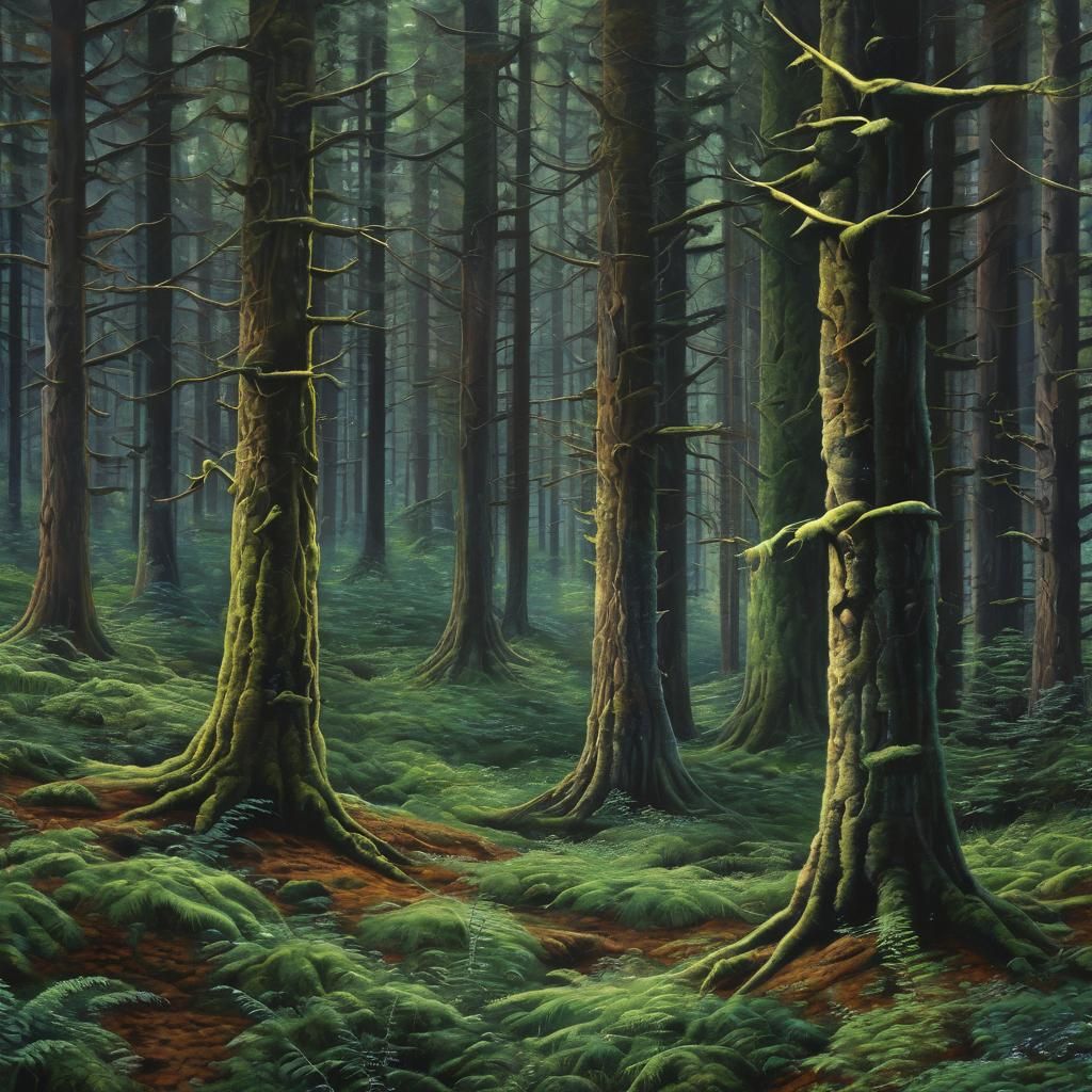 Painting by Therril: Forest