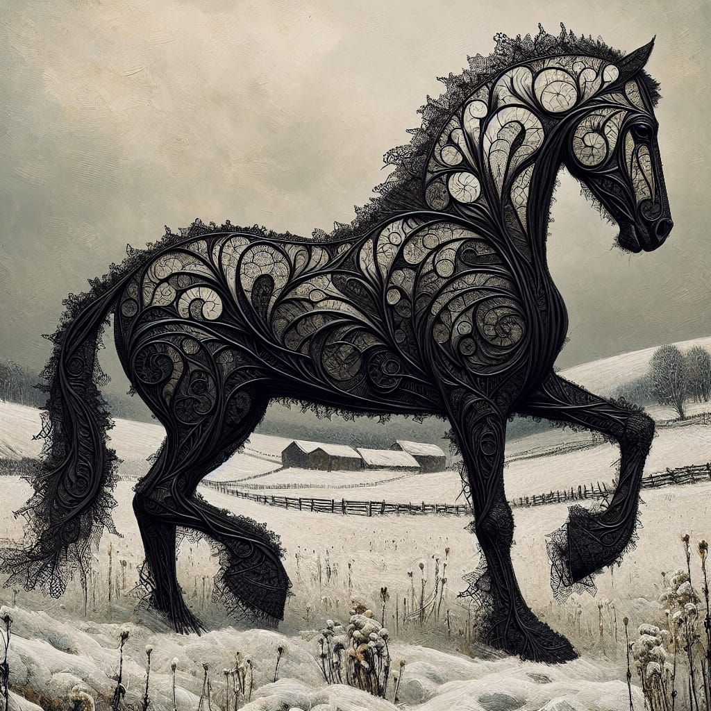 The Black Horse  by @Phalaris