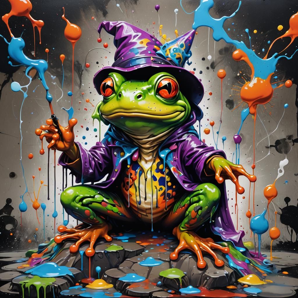 frog wizard  by @undefined