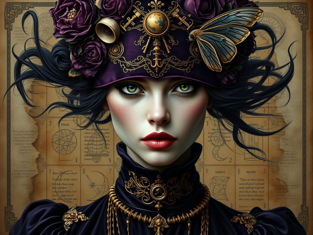 The Lost Tarot Priestess  by @mchhmje