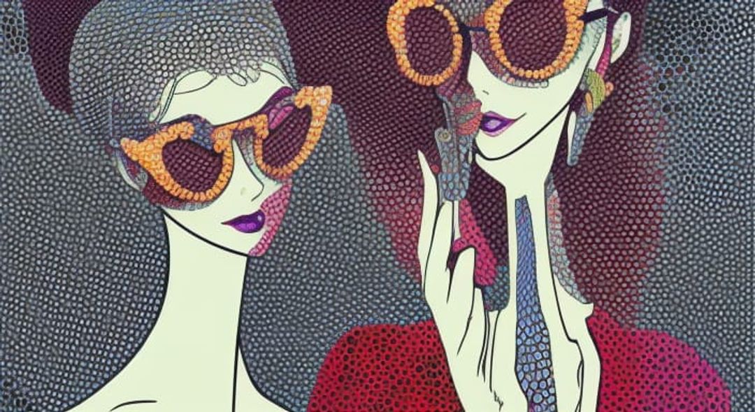 Funky Eyewear Pointilismus cartoony hyperreal PHOTOREALISTIC Line toon