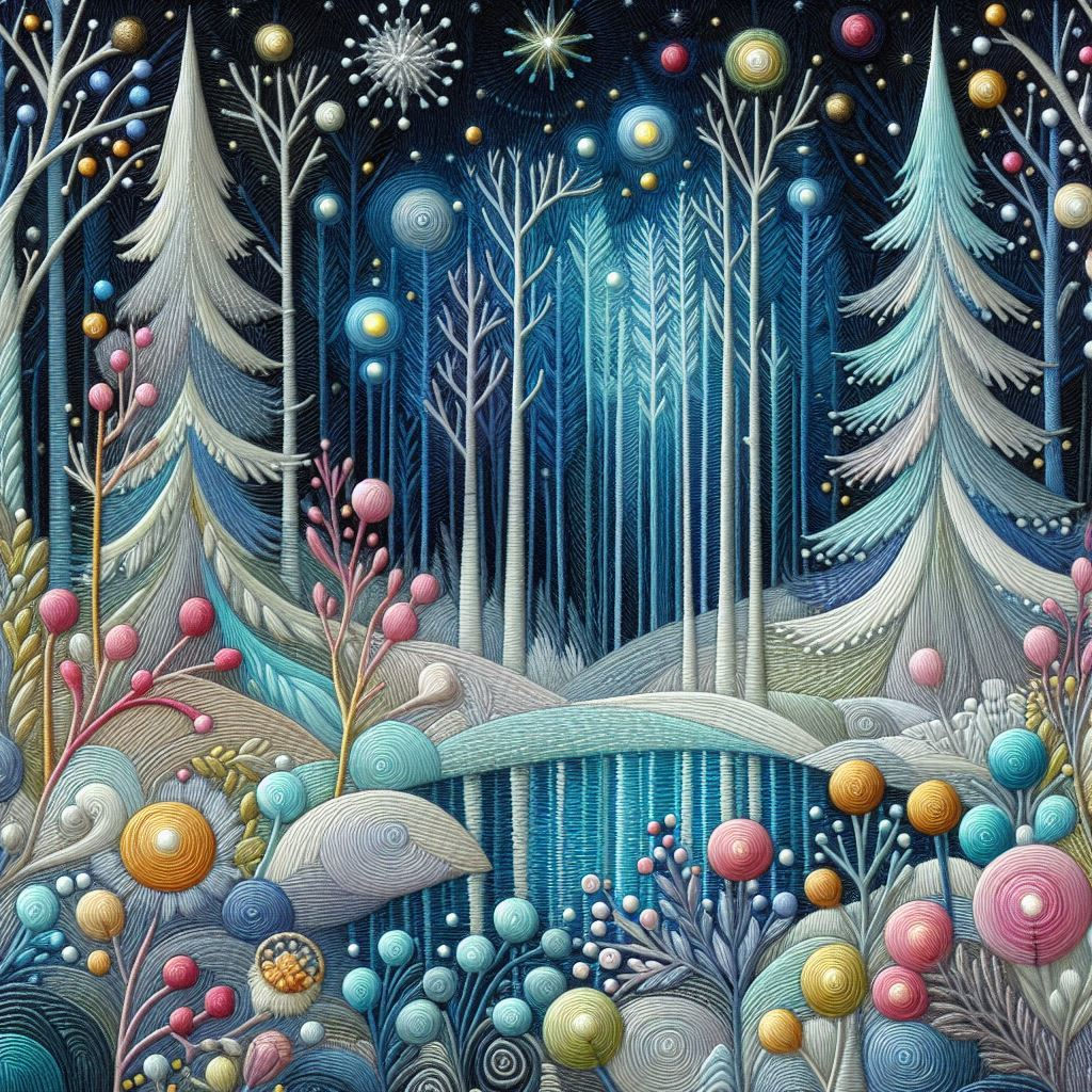 Whimsical Winter Landscape