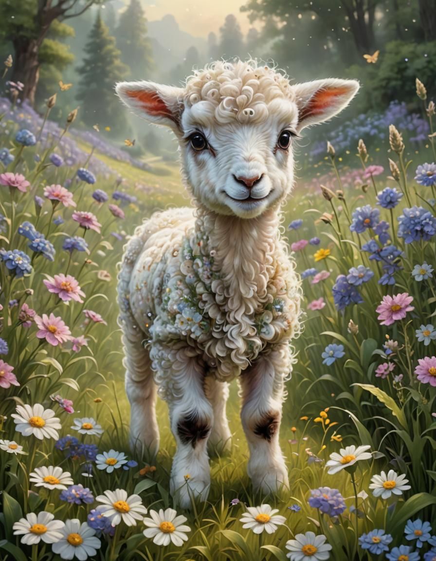 Sweet Baby LAMB ___  by @sharART