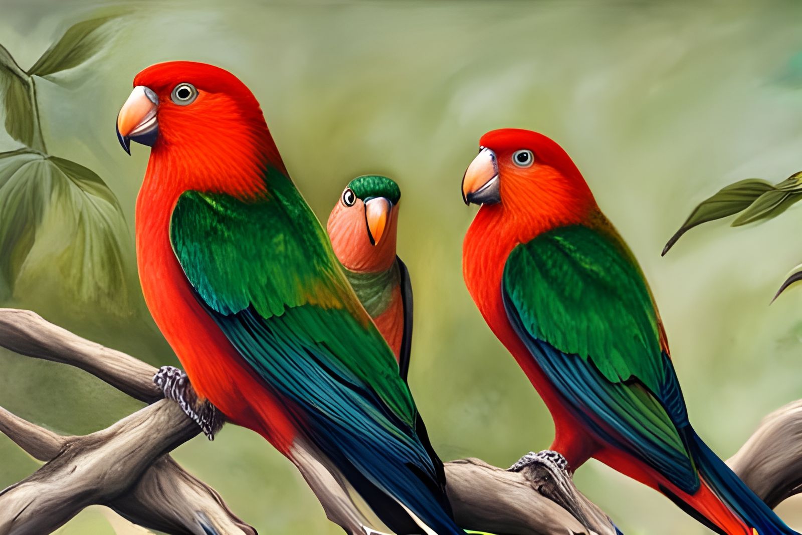 Australian King Parrots