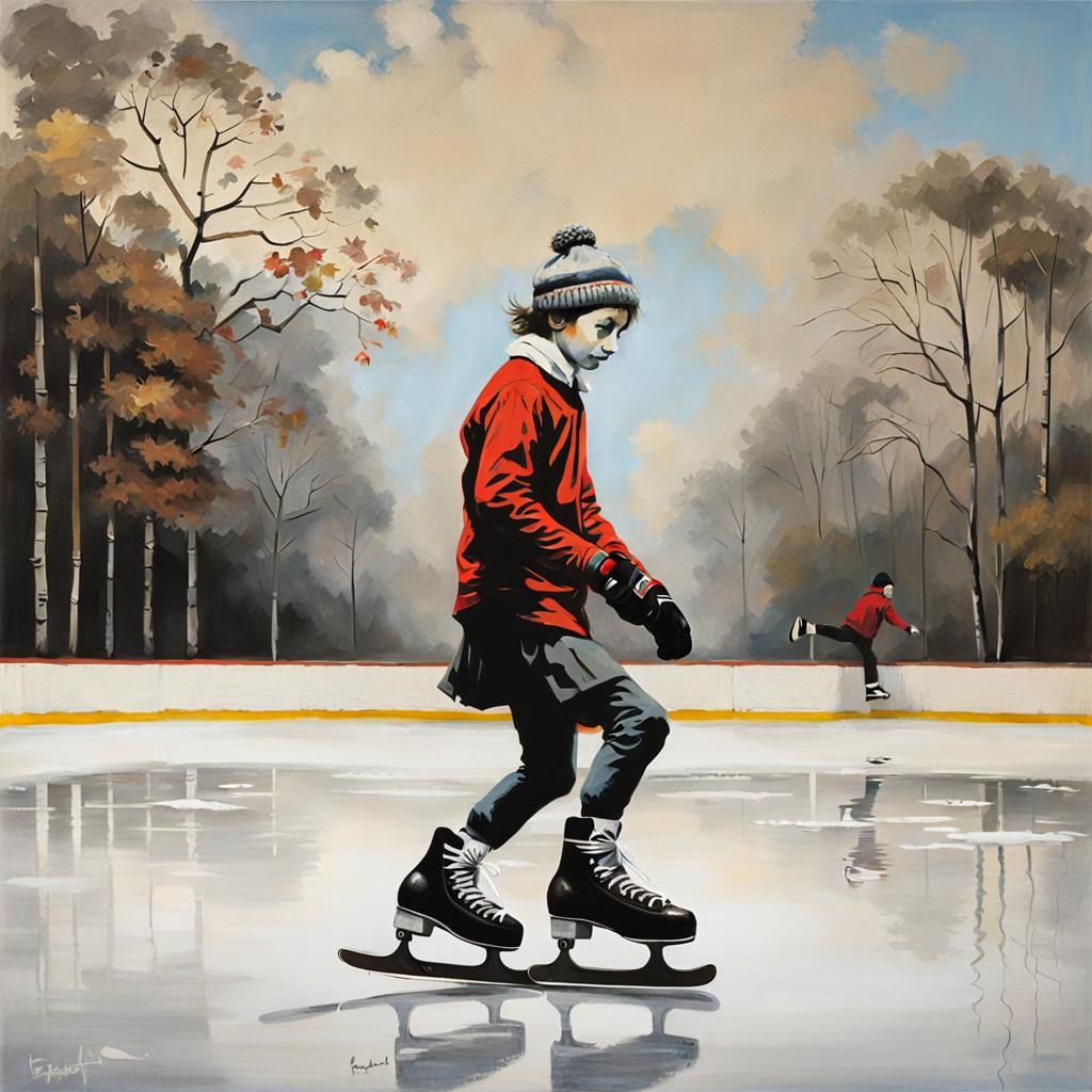 Learning to Skate  by @SAUCED IMPROV 