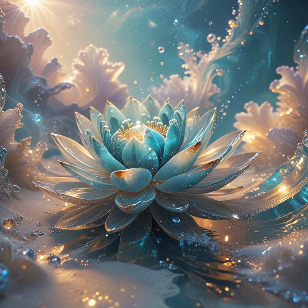 glowing lotus.   by @Heidi25