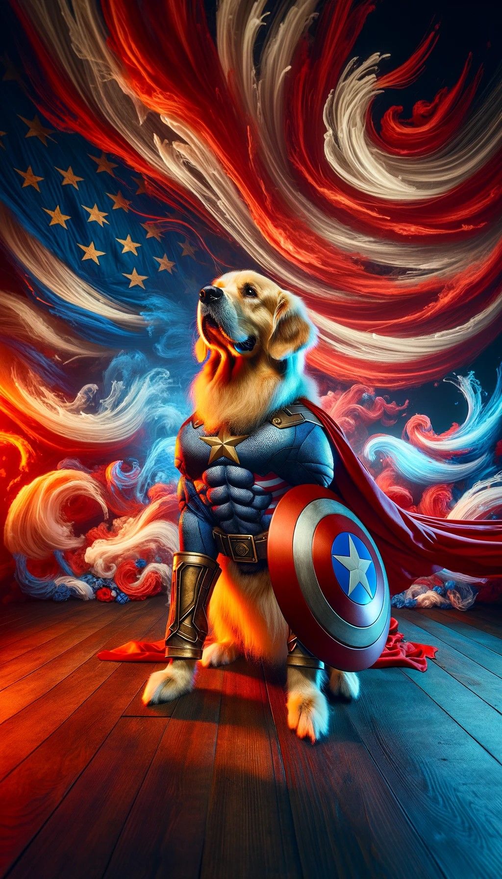 "I'm Golden America. Woof!"