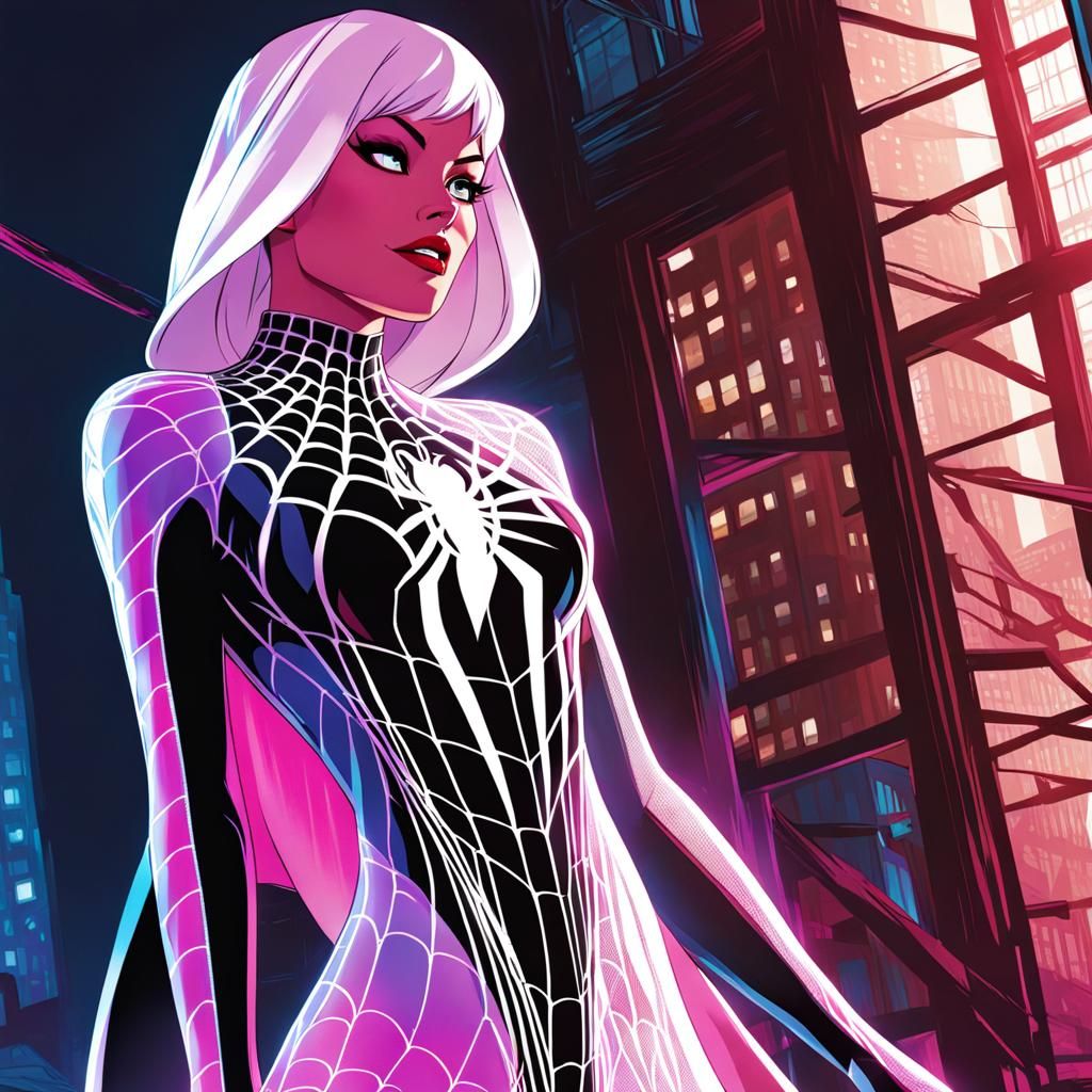 Spider Gwen - AI Generated Artwork - NightCafe Creator