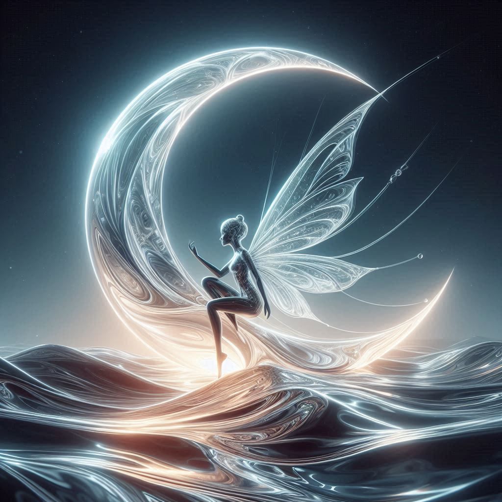 Fairy on the moon