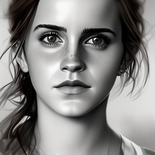 The portrait of Emma Watson - AI Generated Artwork - NightCafe Creator