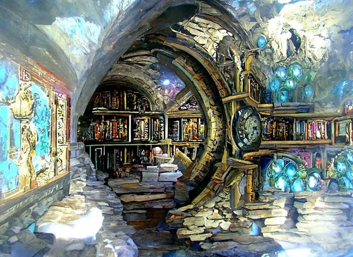 The Library of Time, down in the catacombs
