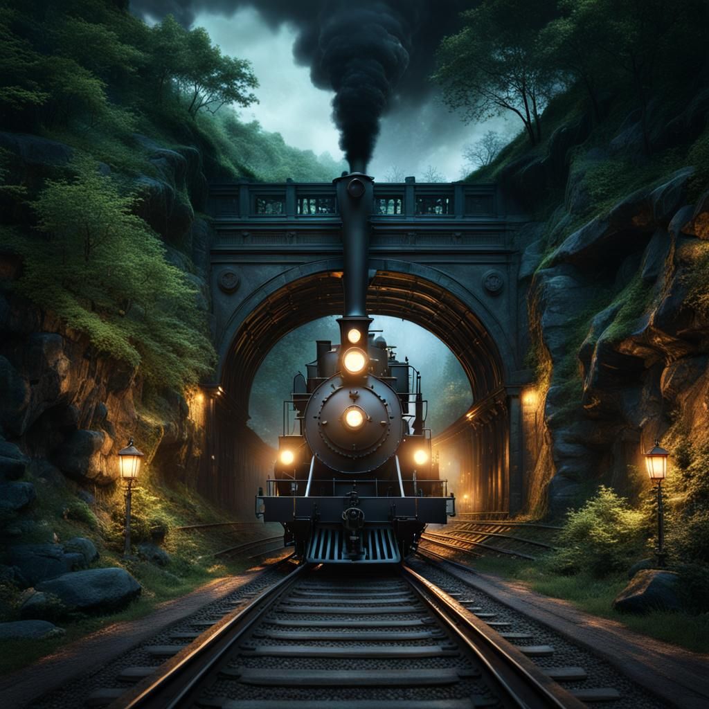 Must Be the Haunted Train - AI Generated Artwork - NightCafe Creator