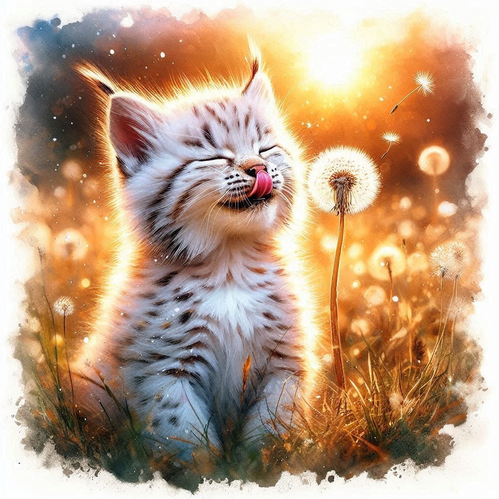 “You make my nose tickle, little dandelion.”