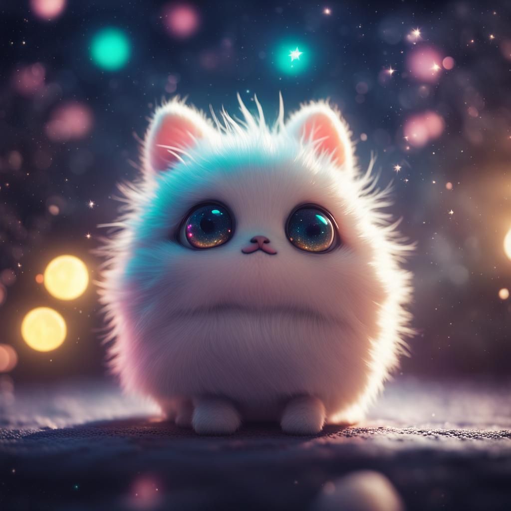 Cutest Floof ball - AI Generated Artwork - NightCafe Creator