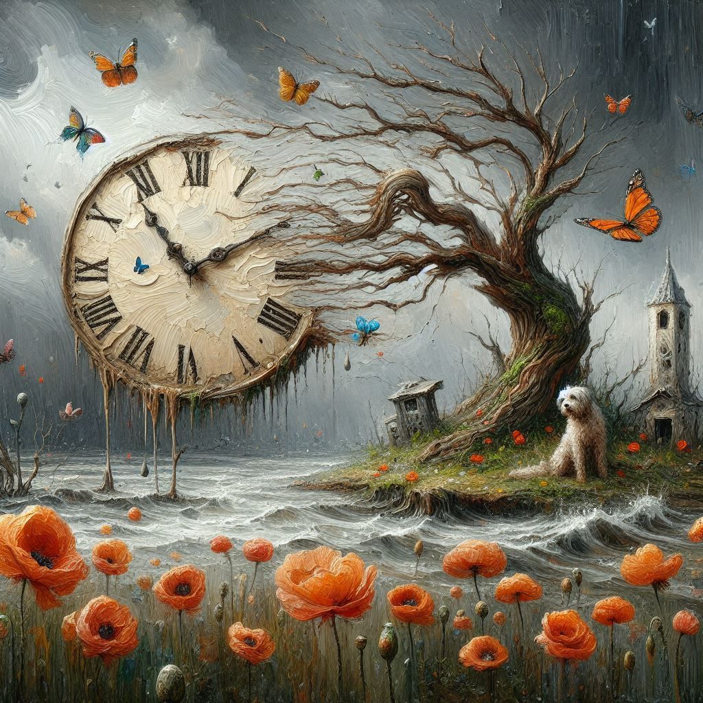 When time melts into oblivion