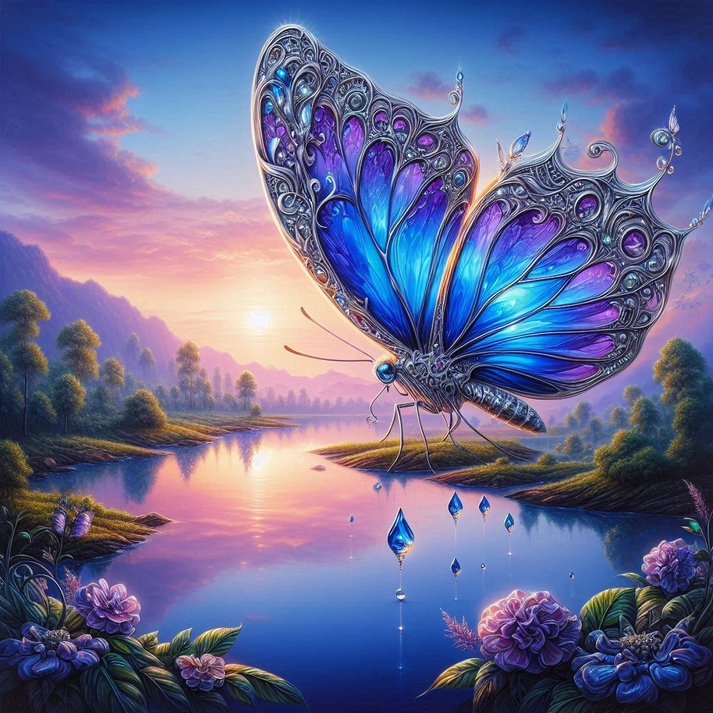 a butterfly landscape