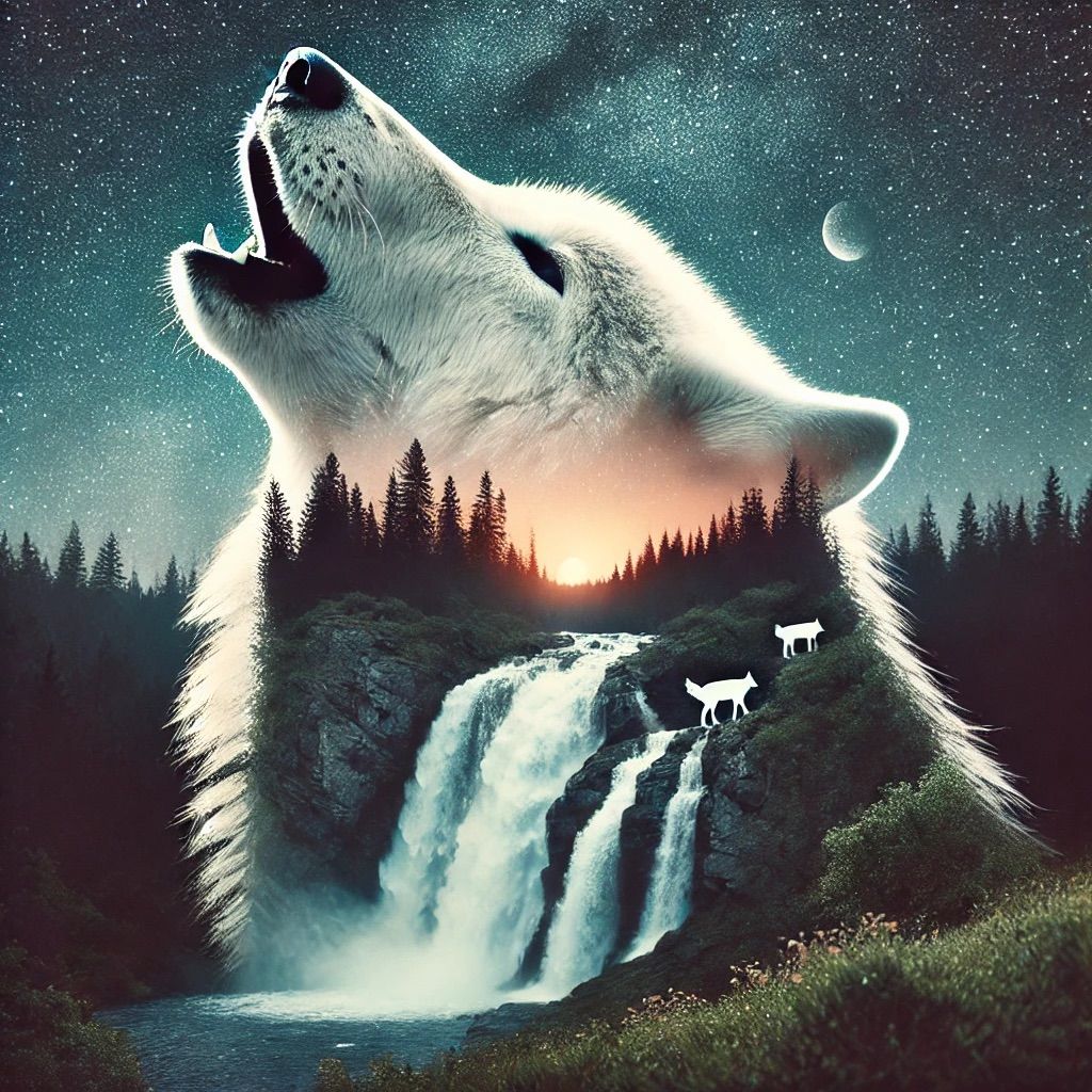 Serene Wolf landscape
